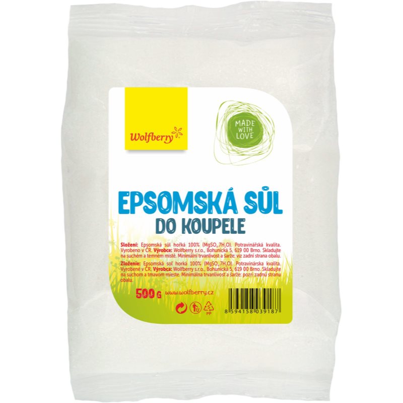 Wolfberry Epsom Bath Salt Sel De Bain 500 G