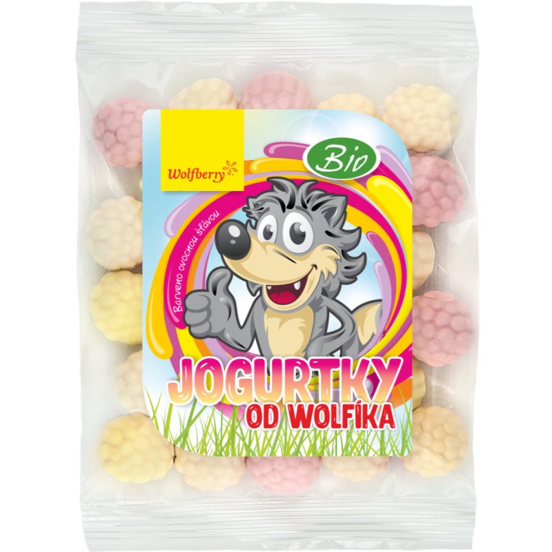 Wolfberry Jogurtky od Wolfíka ovocné bonbóny v BIO kvalitě 63 g