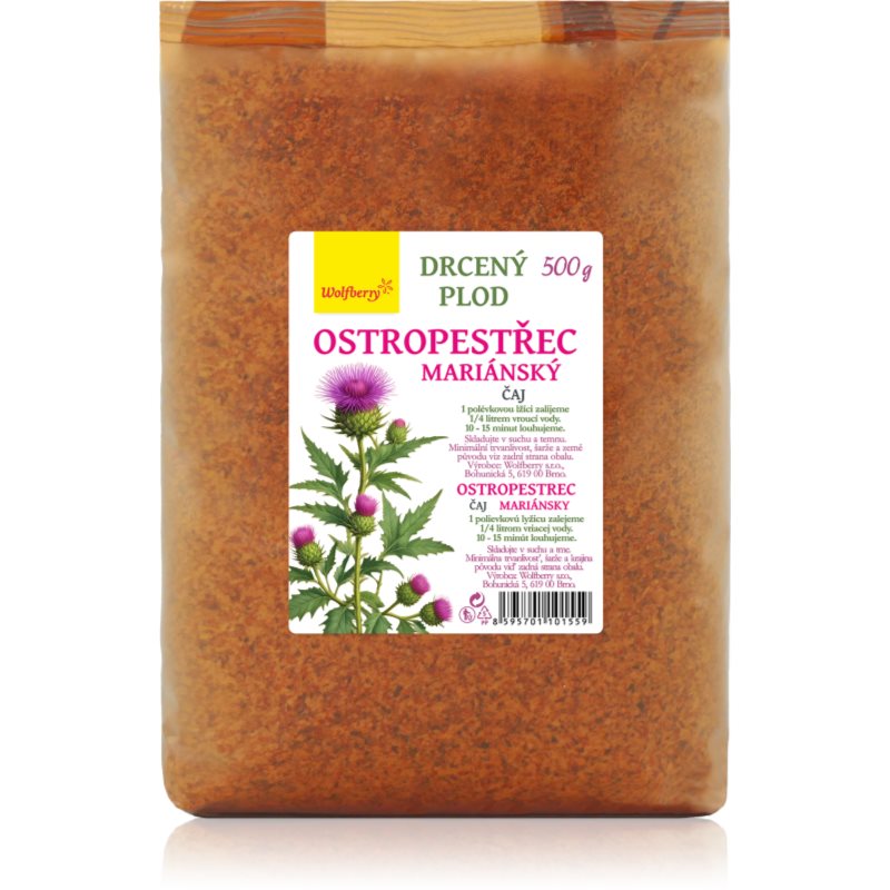 Wolfberry Ostropestřec plod drcený bylinný čaj 500 g
