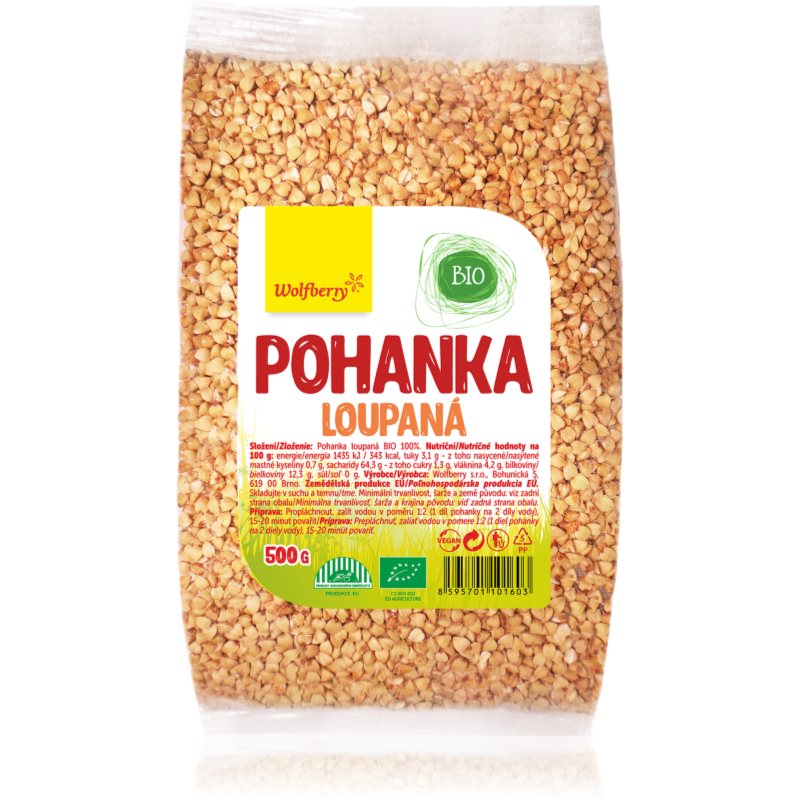 Wolfberry Pohanka loupaná BIO 500 g