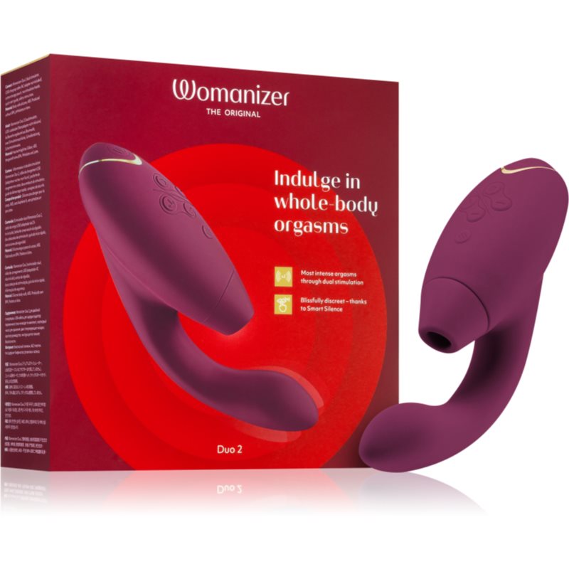 Womanizer Duo 2 Stimulateur Clitoridien Bordeaux 20 Cm