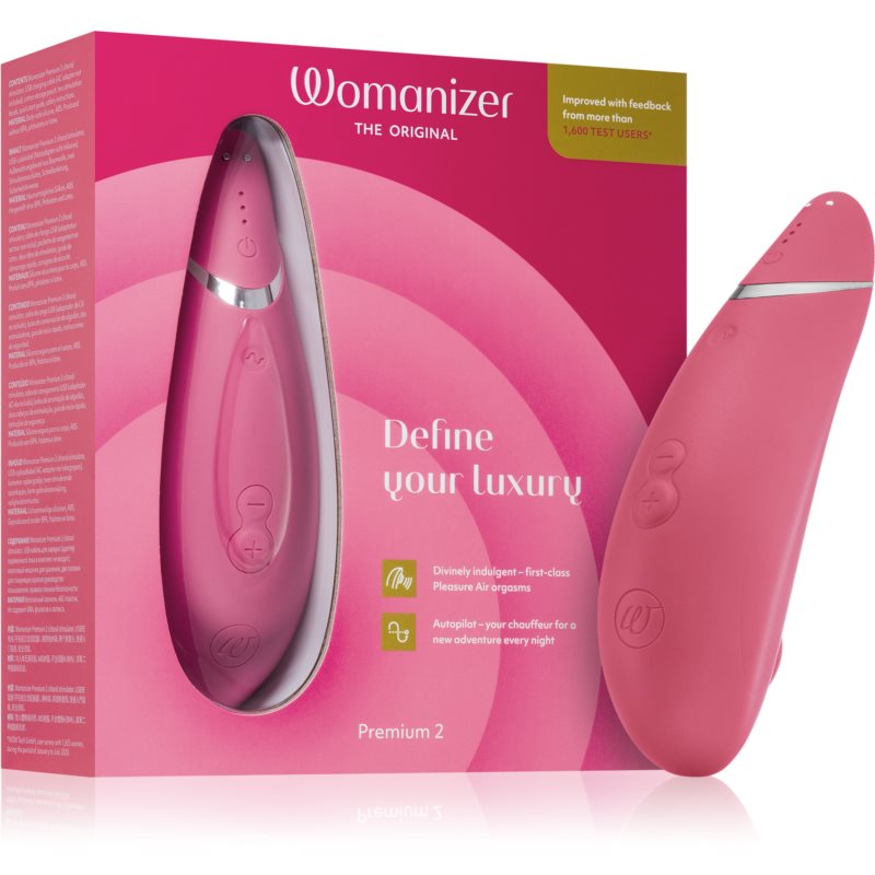 Womanizer Premium 2 Stimulateur Clitoridien Raspberry 15,5 Cm