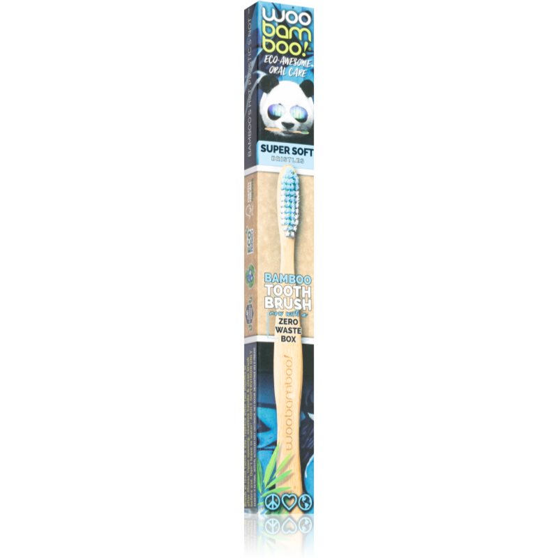 Woobamboo Eco Toothbrush Super Soft bambuszos fogkefe Super Soft 1 db