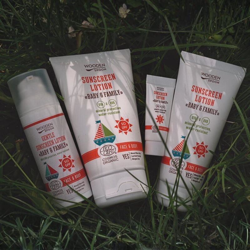 WoodenSpoon Baby & Family ochranné opalovací mléko pro celou rodinu SPF 50 50 ml (obrázek 3)