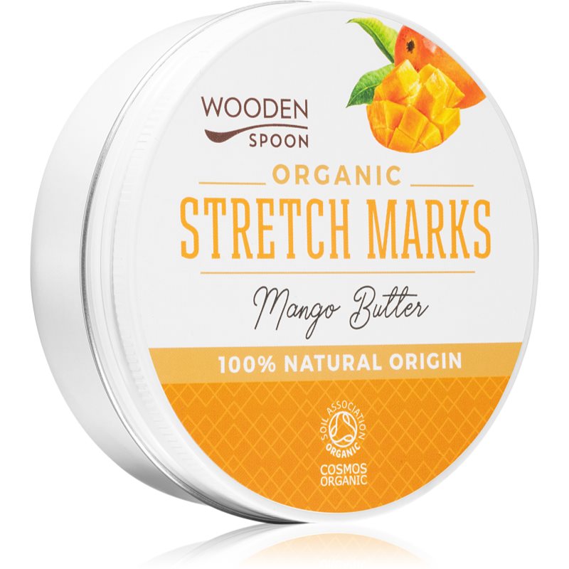 WoodenSpoon Organic Mango Butter відновлююче масло для тіла проти розтяжок 100 мл