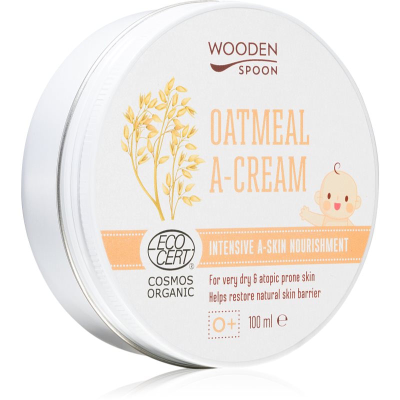 WoodenSpoon Oatmeal A-Cream nährende und beruhigende Creme für trockene bis atopische Haut 100 ml