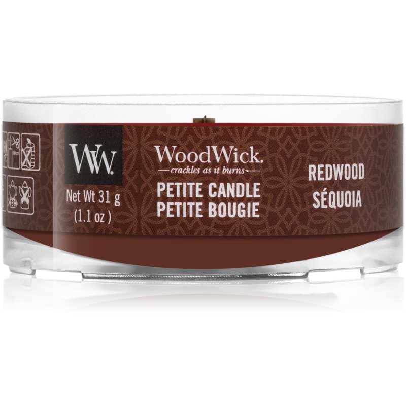 

Woodwick Red Wood вотивна свічка з дерев'яним гнітом