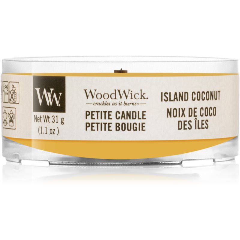 

Woodwick Island Coconut вотивна свічка з дерев'яним гнітом