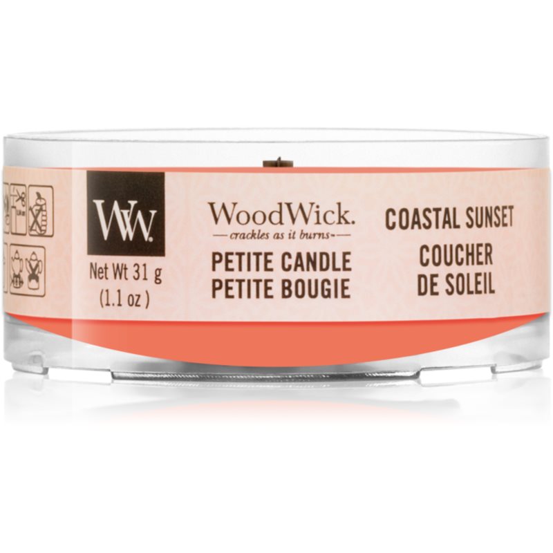 

Woodwick Coastal Sunset вотивна свічка з дерев'яним гнітом
