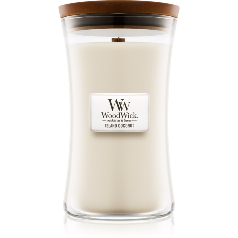 Woodwick Island Coconut Scented Candle With Wooden Wick 609.5 G