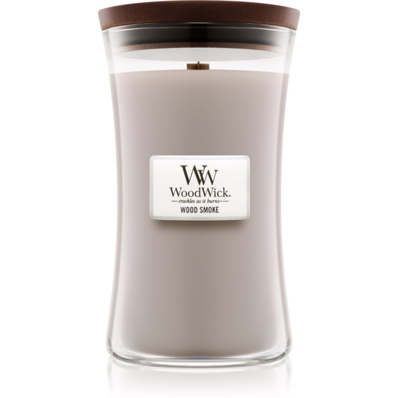 Woodwick Wood Smoke mirisna svijeća s drvenim fitiljem 609.5 g