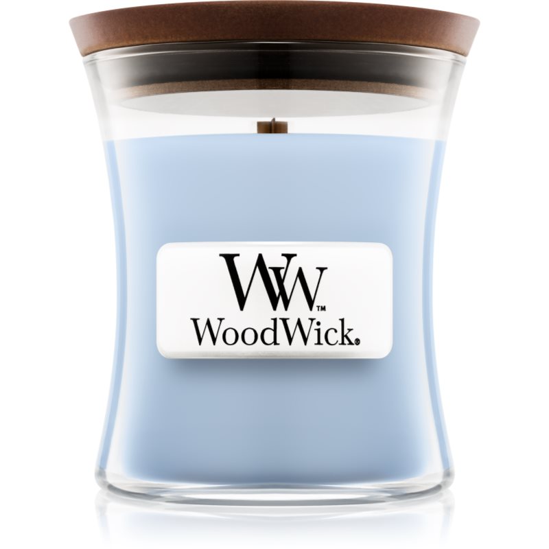 

Woodwick Soft Chambray aроматична свічка з дерев'яним гнітом