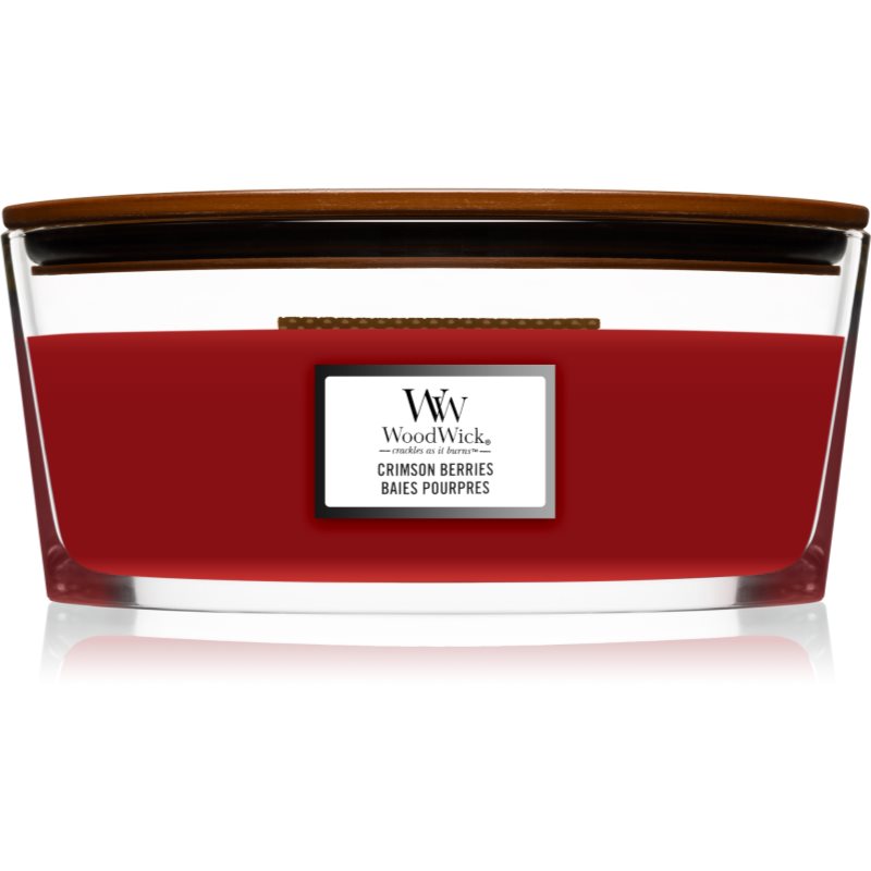 Woodwick Crimson Berries scented candle with wooden wick (hearthwick) 453,6 g
