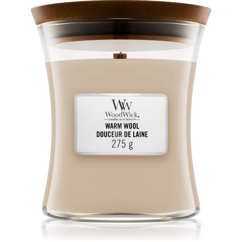 

Woodwick Warm Wool aроматична свічка з дерев'яним гнітом