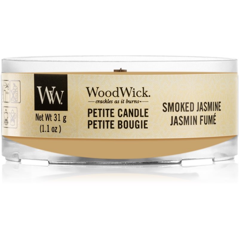 

Woodwick Smoked Jasmine вотивна свічка з дерев'яним гнітом