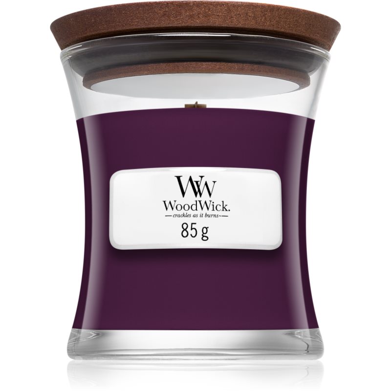 

Woodwick Dark Poppy aроматична свічка з дерев'яним гнітом