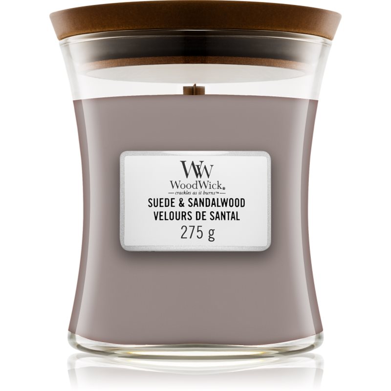 

Woodwick Suede & Sandalwood aроматична свічка