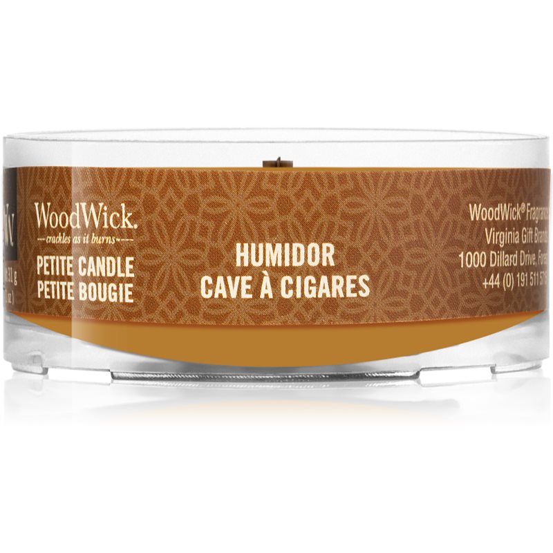 

Woodwick Humidor вотивна свічка з дерев'яним гнітом