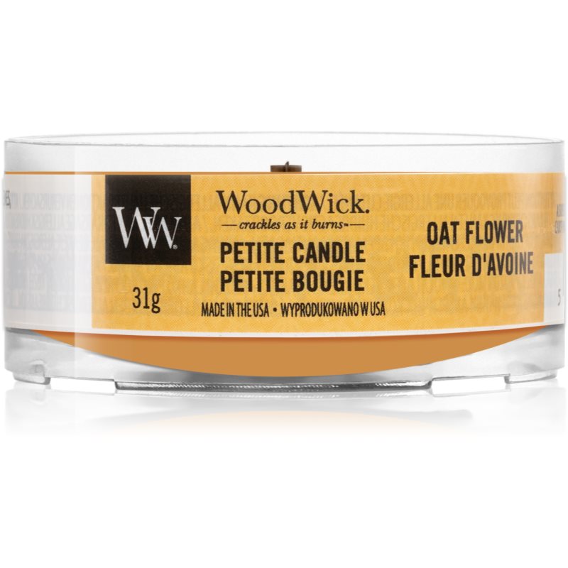 

Woodwick Oat Flower вотивна свічка з дерев'яним гнітом