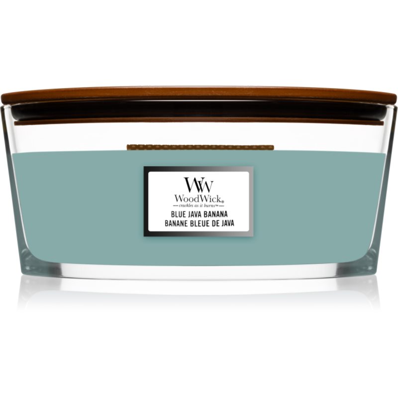 

Woodwick Blue Java Banana aроматична свічка з дерев'яним гнітом (hearthwick