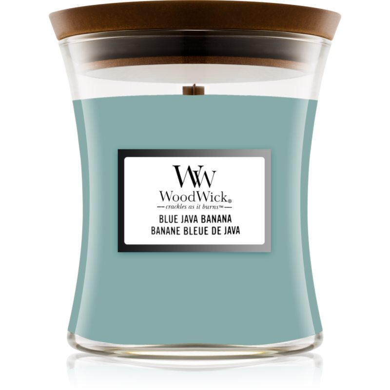

Woodwick Blue Java Banana aроматична свічка з дерев'яним гнітом