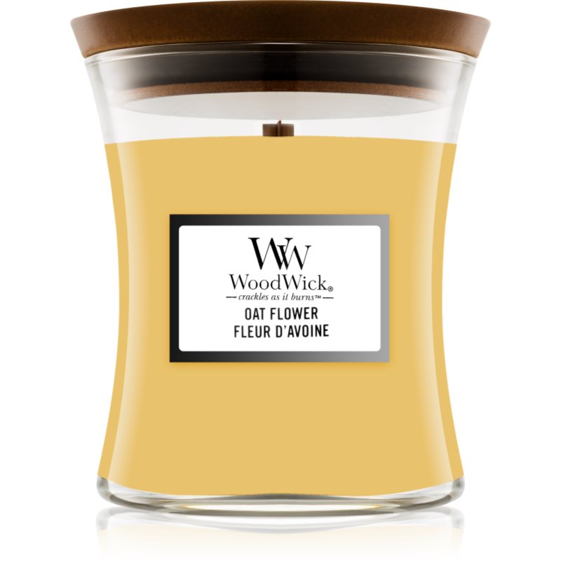 

Woodwick Oat Flower aроматична свічка з дерев'яним гнітом