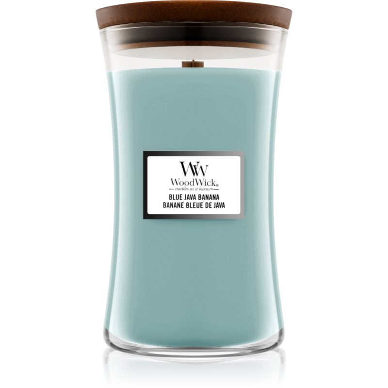 

Woodwick Blue Java Banana aроматична свічка з дерев'яним гнітом (hearthwick