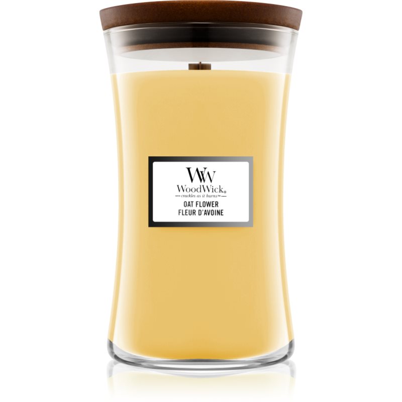

Woodwick Oat Flower aроматична свічка з дерев'яним гнітом (hearthwick