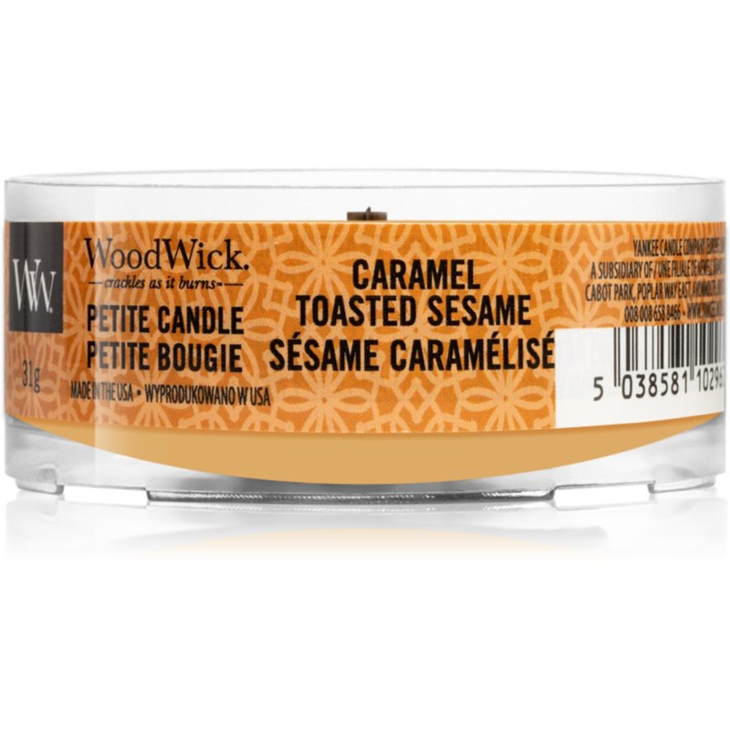 

Woodwick Caramel Toasted Sesame вотивна свічка з дерев'яним гнітом