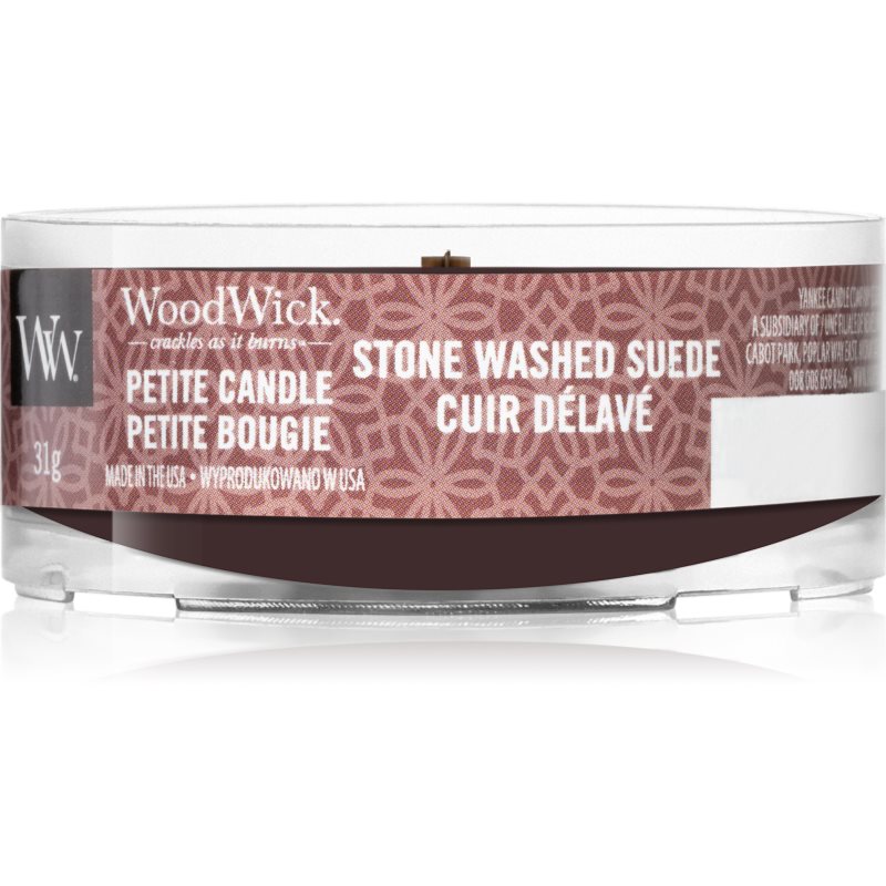 

Woodwick Stone Washed Suede вотивна свічка