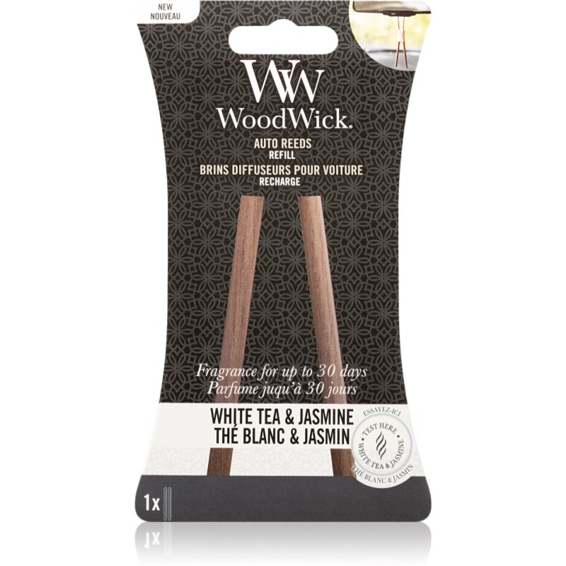 Woodwick White Tea & Jasmine vôňa do auta náhradná náplň 1 ks