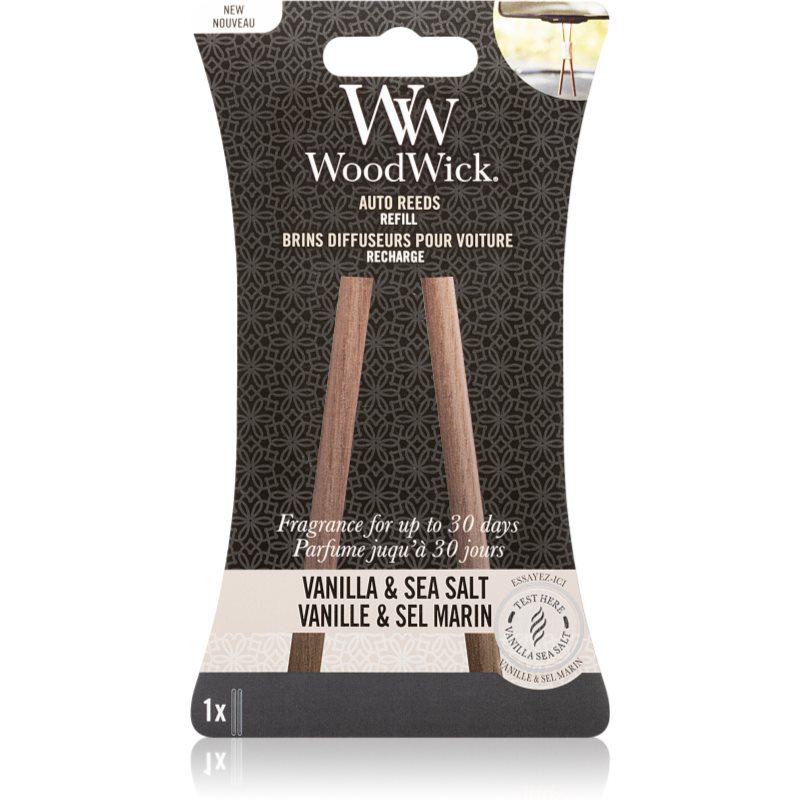 Woodwick Vanilla & Sea Salt vôňa do auta náhradná náplň 1 ks