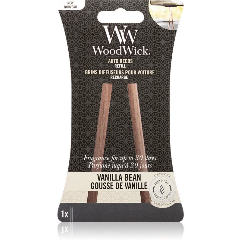 Woodwick Vanilla Bean vôňa do auta náhradná náplň 1 ks