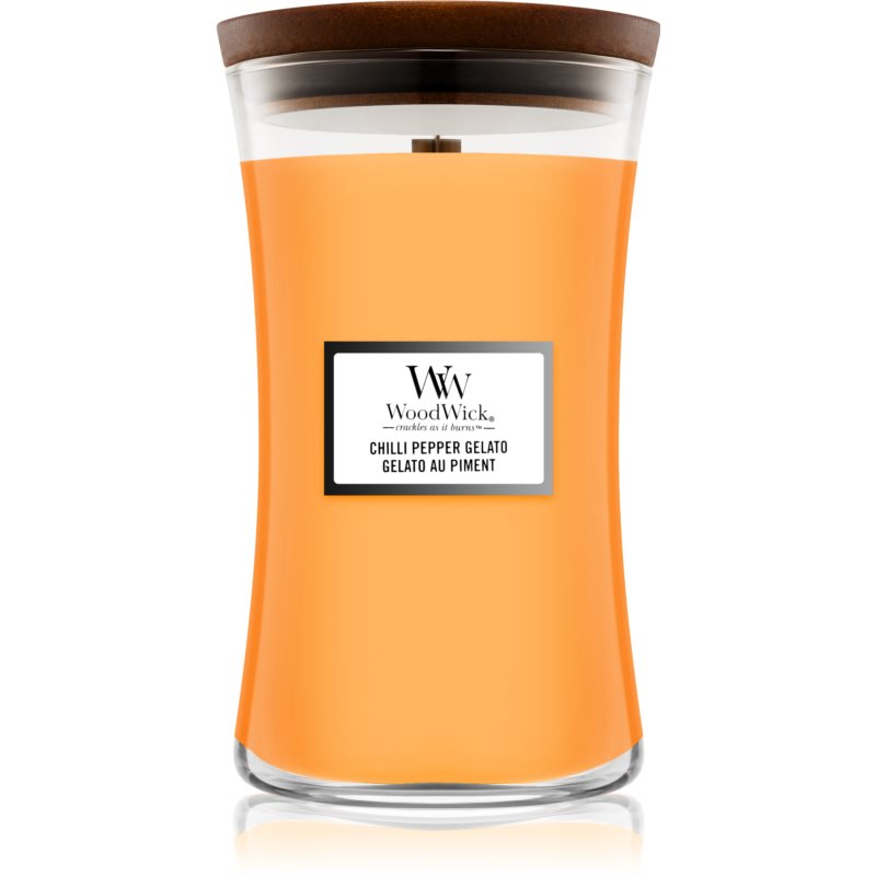 Woodwick Chilli Pepper Gelato kvapioji žvakė medinė dagtis 609,5 g