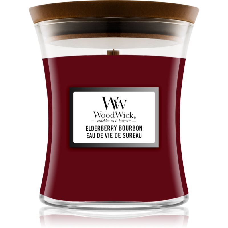 Woodwick Elderberry Bourbon kvapioji žvakė 275 g