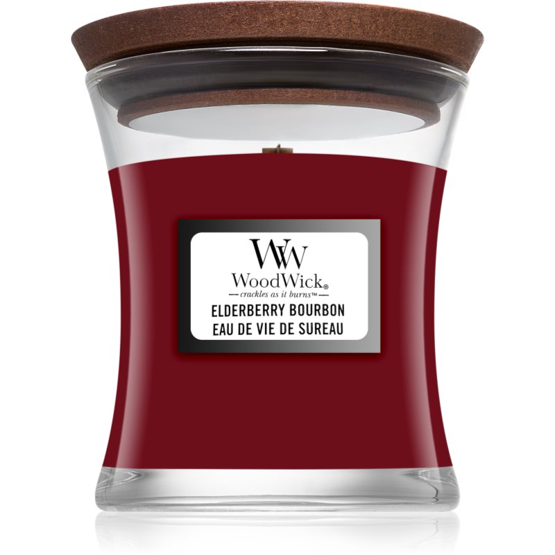 

Woodwick Elderberry Bourbon aроматична свічка з дерев'яним гнітом
