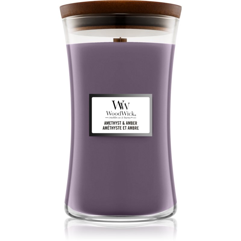 Woodwick Amethyst & Amber kvapioji žvakė 610 g