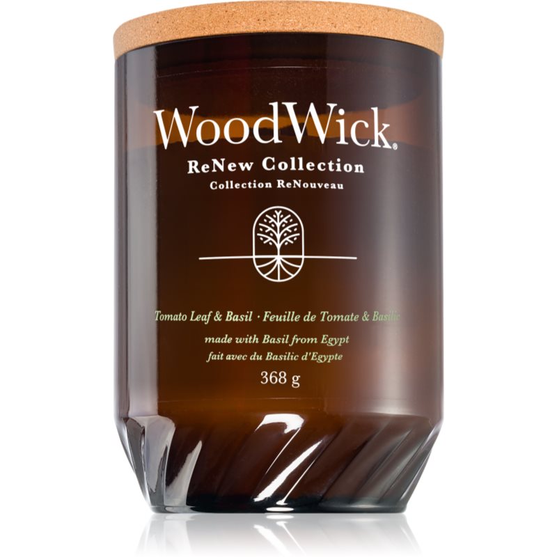 Woodwick Tomato Leaf & Basil scented candle 368 g
