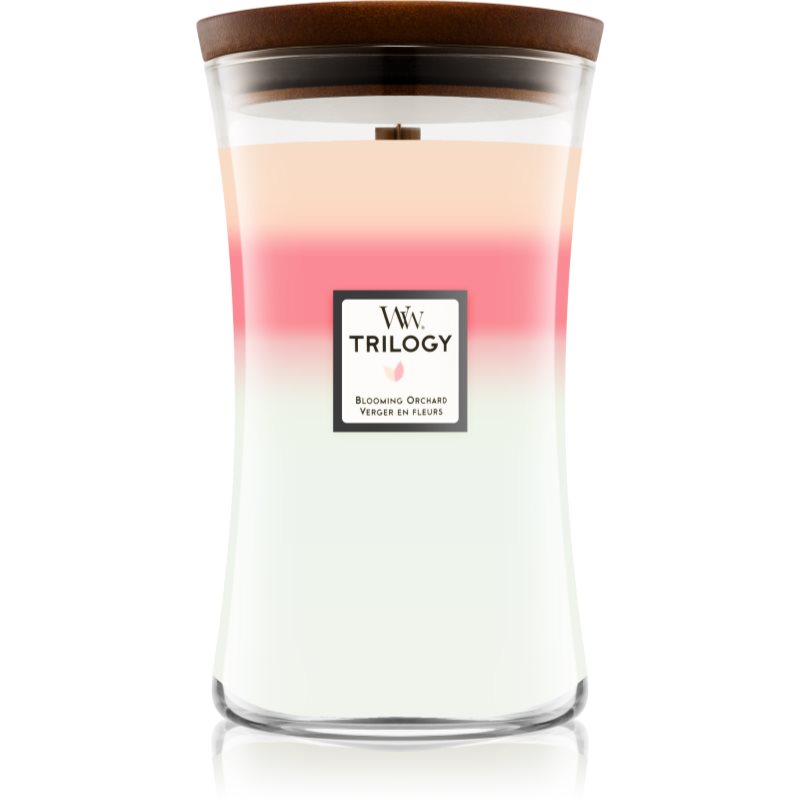 Woodwick Trilogy Blooming Orchard scented candle 609,5 g
