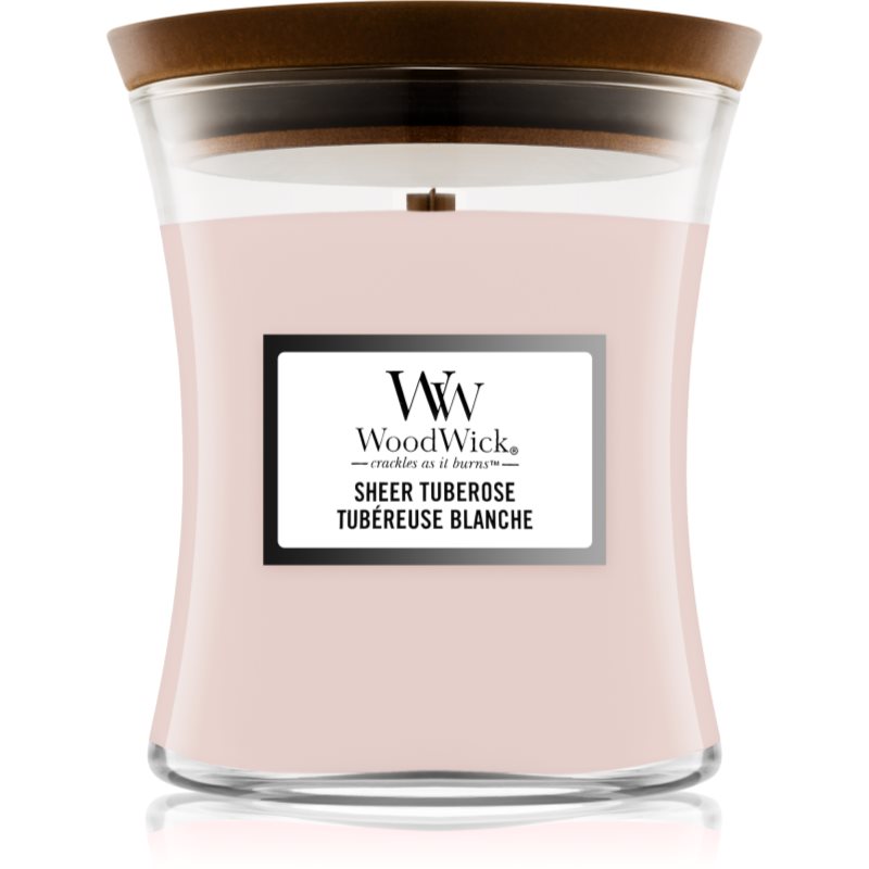 Woodwick Sheer Tuberose Scented Candle 275 G
