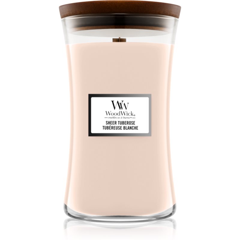 Woodwick Sheer Tuberose scented candle 609 g
