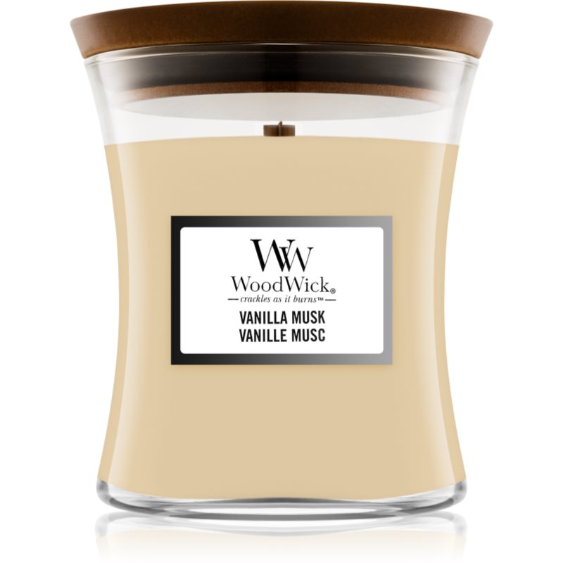 Woodwick Vanilla Musk scented candle 275 g
