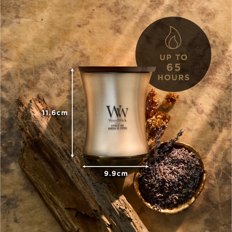 Woodwick Precious Metals Cypress Ore vonná svíčka 275 g (obrázek 5)