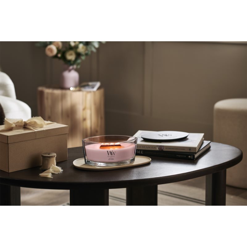 Woodwick Rose Blush Duftkerze mit Holzdocht 453.6 g (Bild 4)