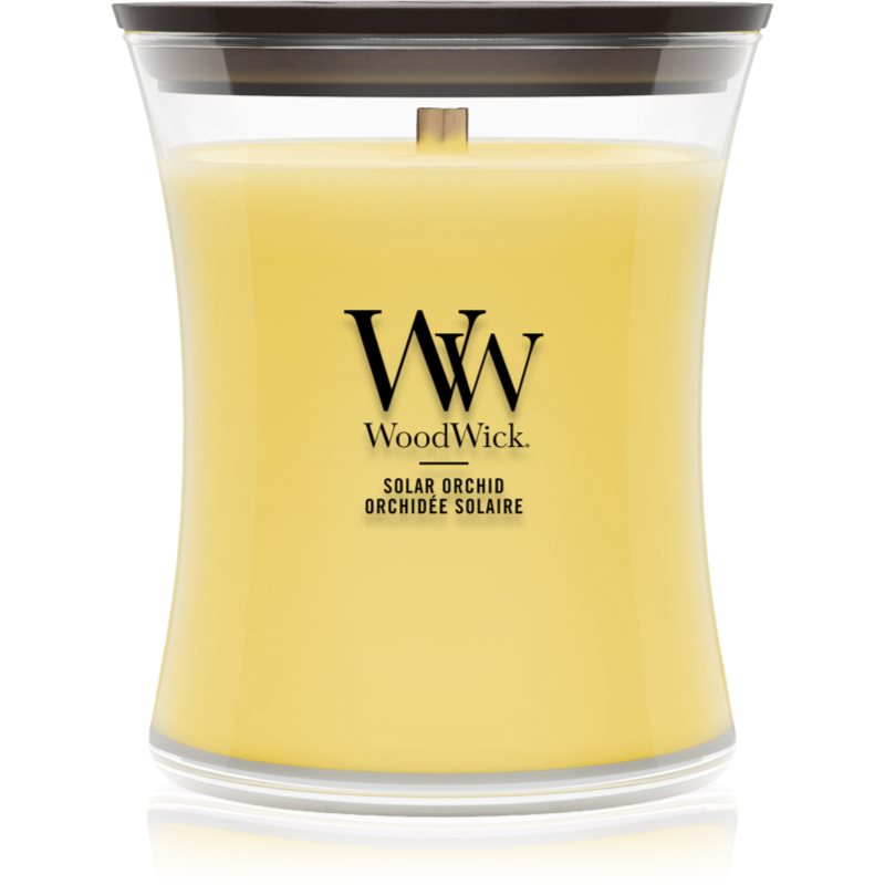 Woodwick Solar Orchid lõhnaküünal puidust taht 275 g