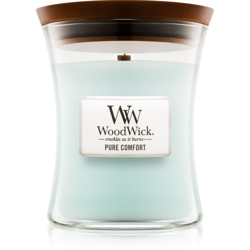 

Woodwick Pure Comfort aроматична свічка з дерев'яним гнітом