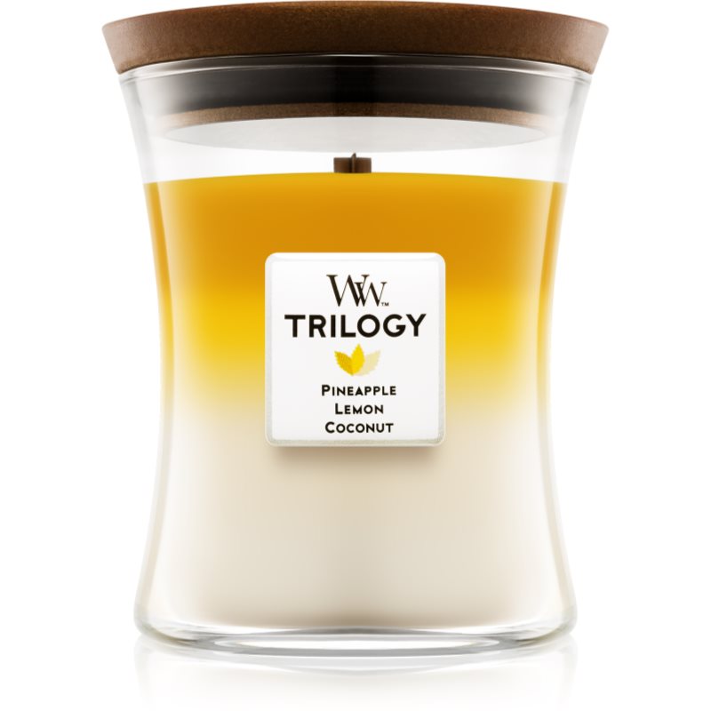 Woodwick Trilogy Fruits Of Summer Scented Candle With Wooden Wick 275 G