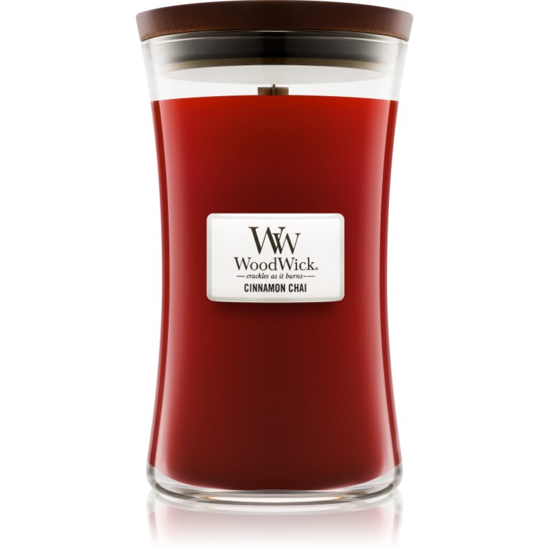 

Woodwick Cinnamon Chai aроматична свічка з дерев'яним гнітом
