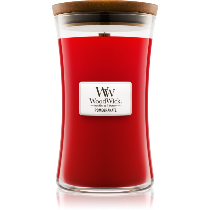 

Woodwick Pomegranate aроматична свічка з дерев'яним гнітом