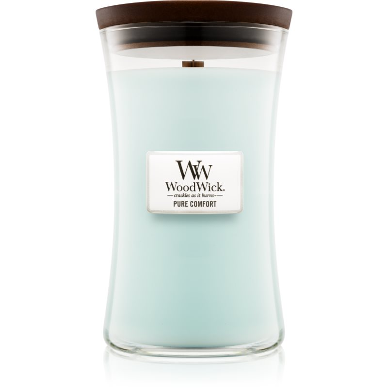 

Woodwick Pure Comfort aроматична свічка з дерев'яним гнітом
